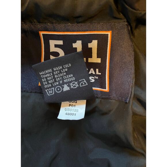 5.11 Tactical Parka Hooded Multi Pocket Jacket Part # 48001, Black Men's Size L - Picture 7 of 11